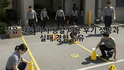 정읍 원룸 이사, 용달 이용 후기: 성공과 실패 경험 공유!