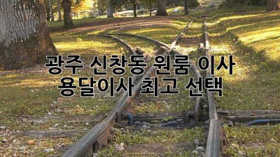 광주 신창동 원룸 이사, 용달이사 최고 선택!